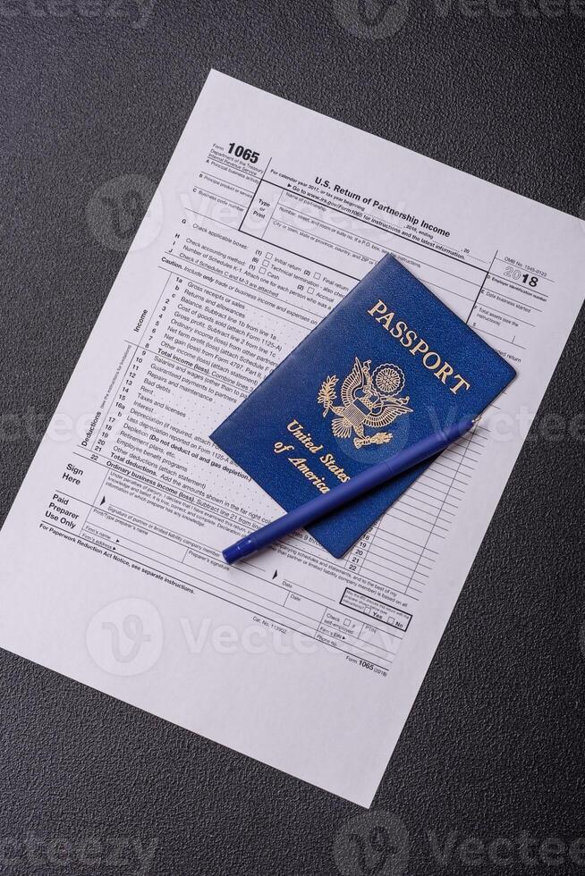 IRS Form 1065 US Return of Partnership Income blank photo