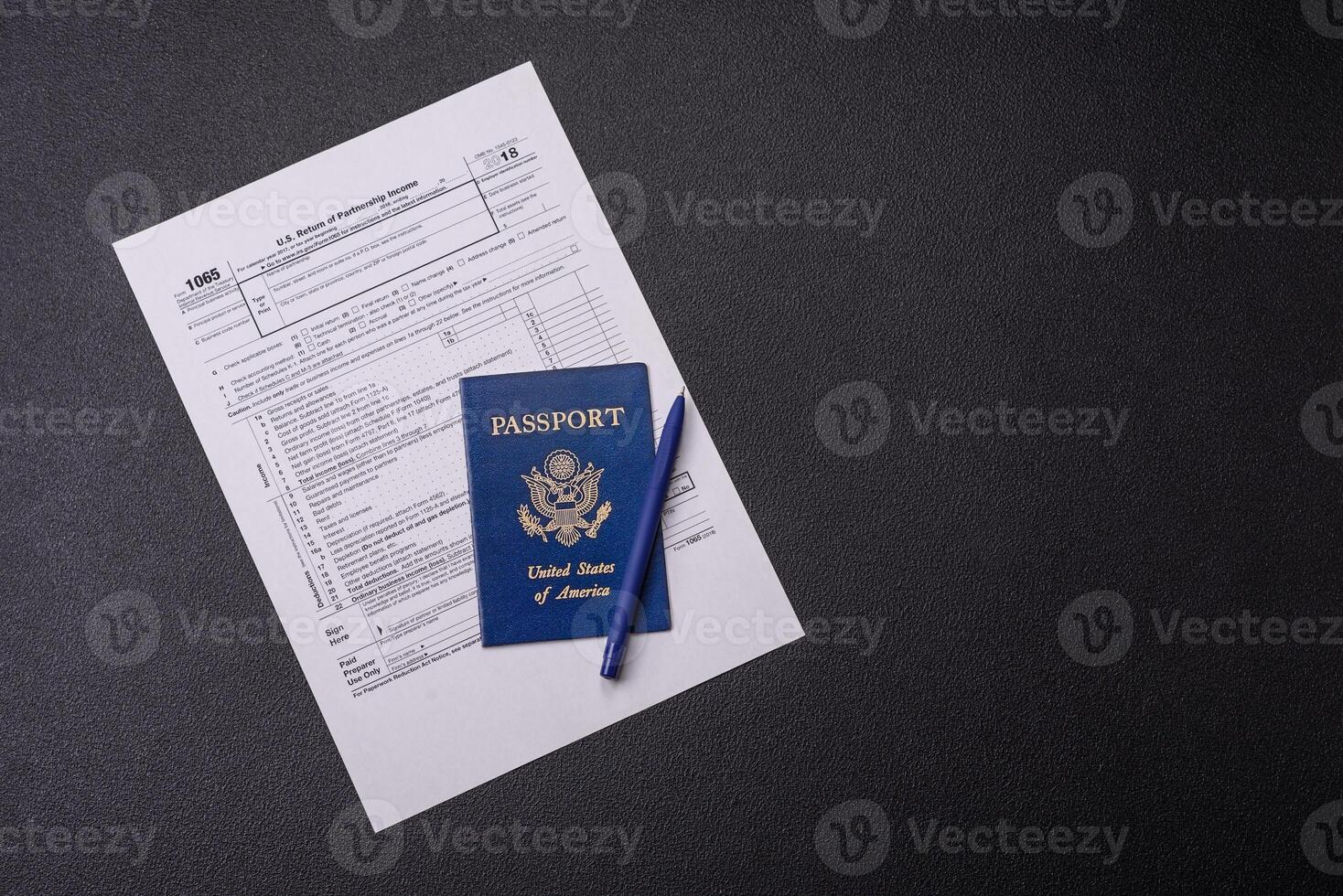 IRS Form 1065 US Return of Partnership Income blank photo