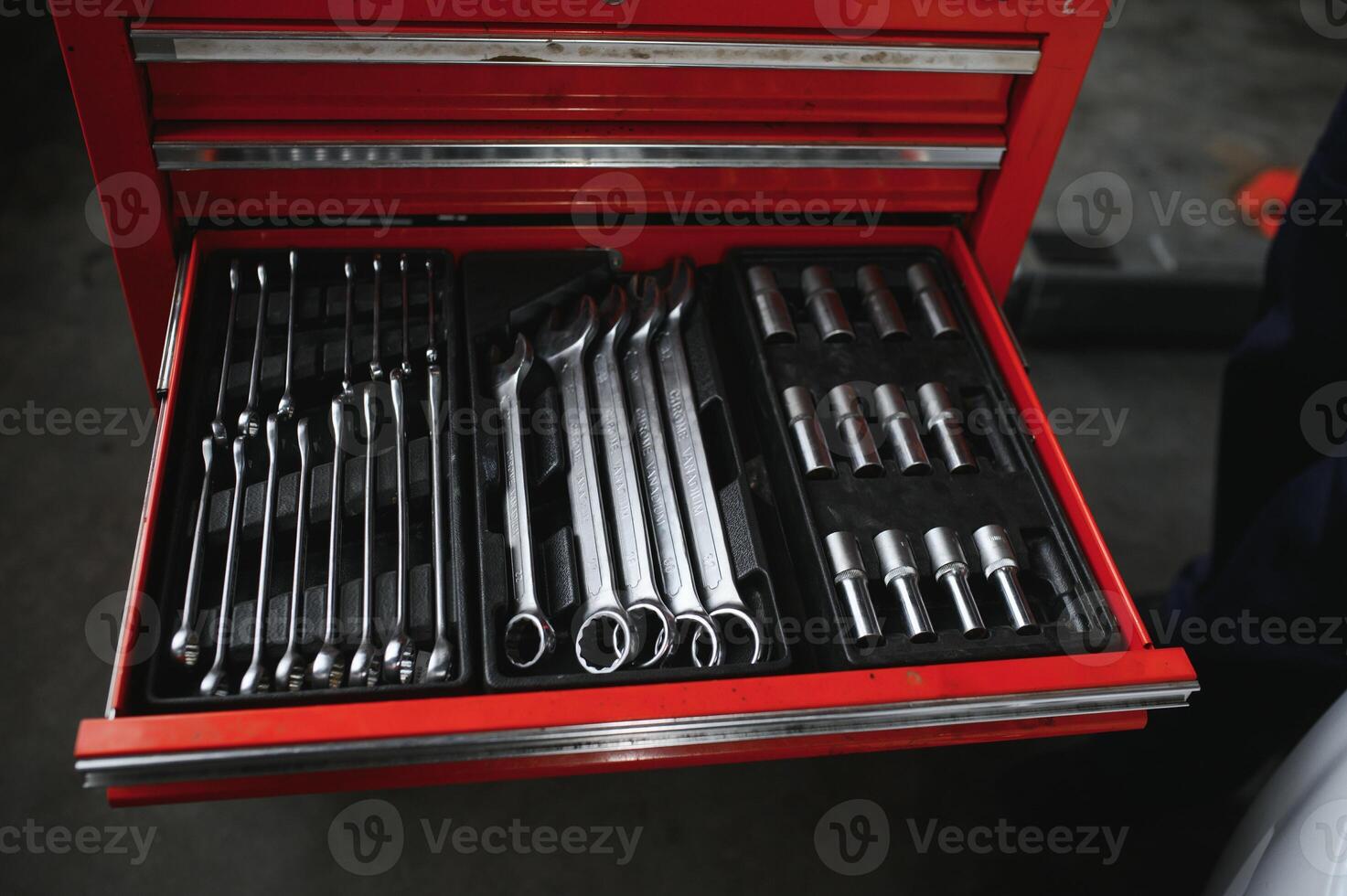A set of tools for repair in car service photo