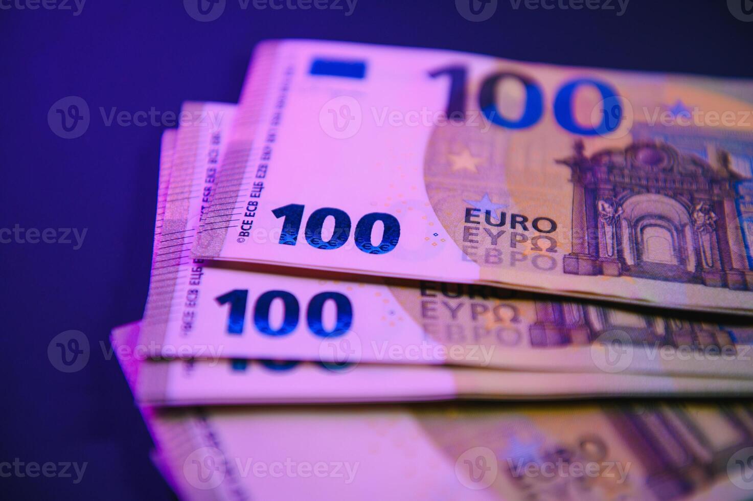 100 currency money hundred euro bills photo