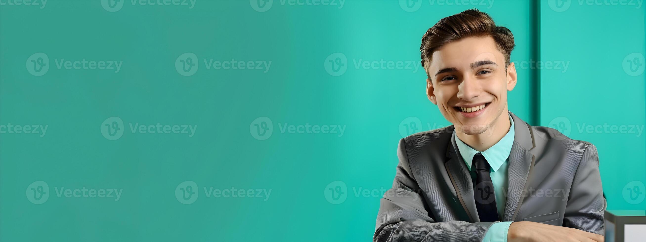 Vibrant Bank Tellers Workday A Portrait of Youthful Prosperity in Finance photo