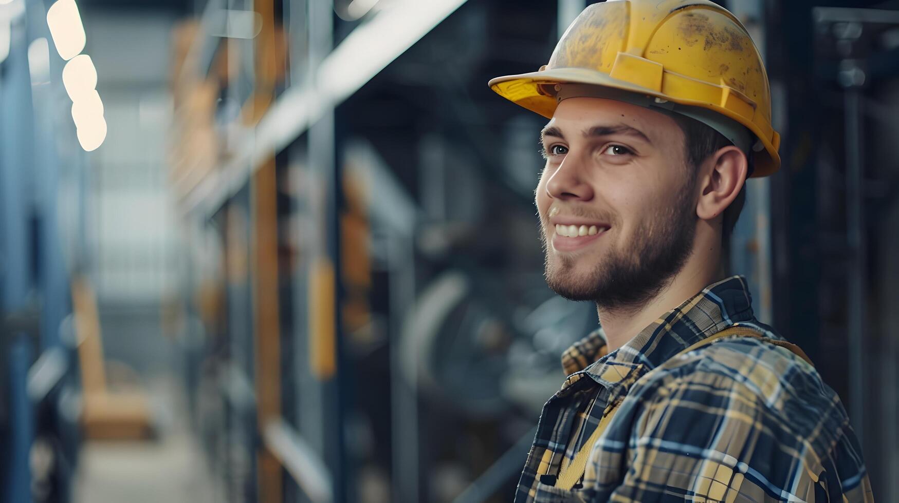 Confident Building Inspector Overseeing Construction Site with Professionalism photo