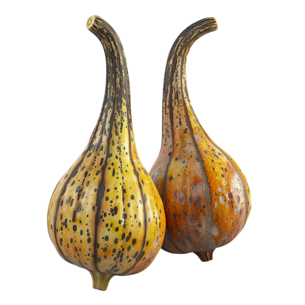 Two Gourds On A Transparent Background. png
