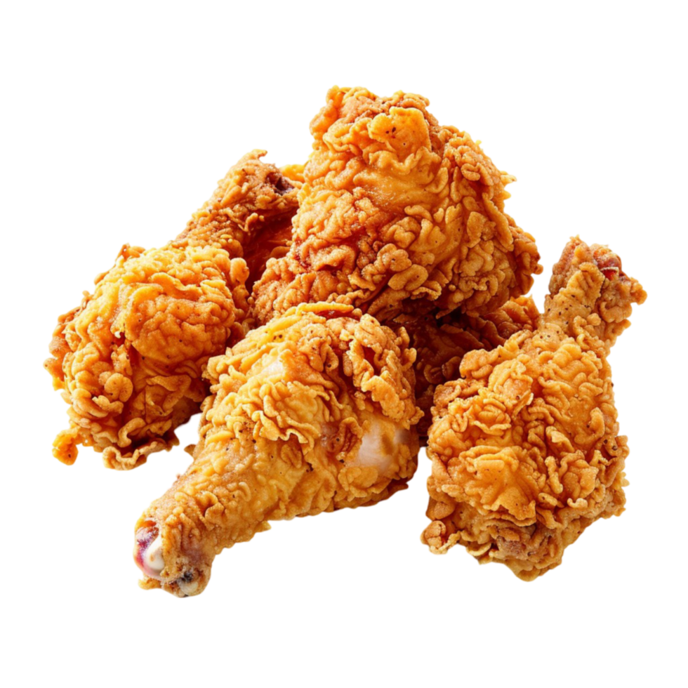 Fried Chicken on Transparent Background. png