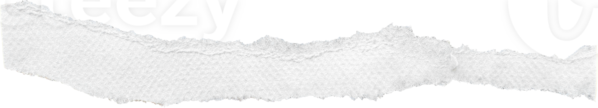 White Torn Paper Strip png