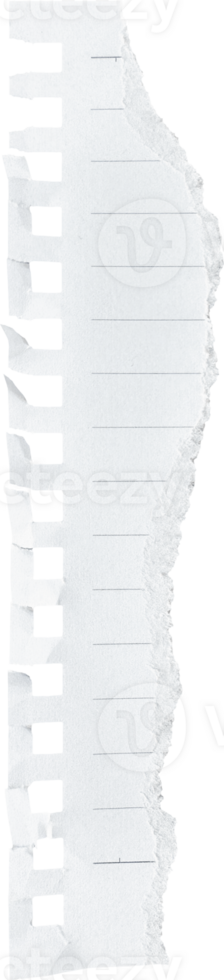 White Torn Crumpled Paper Strip png
