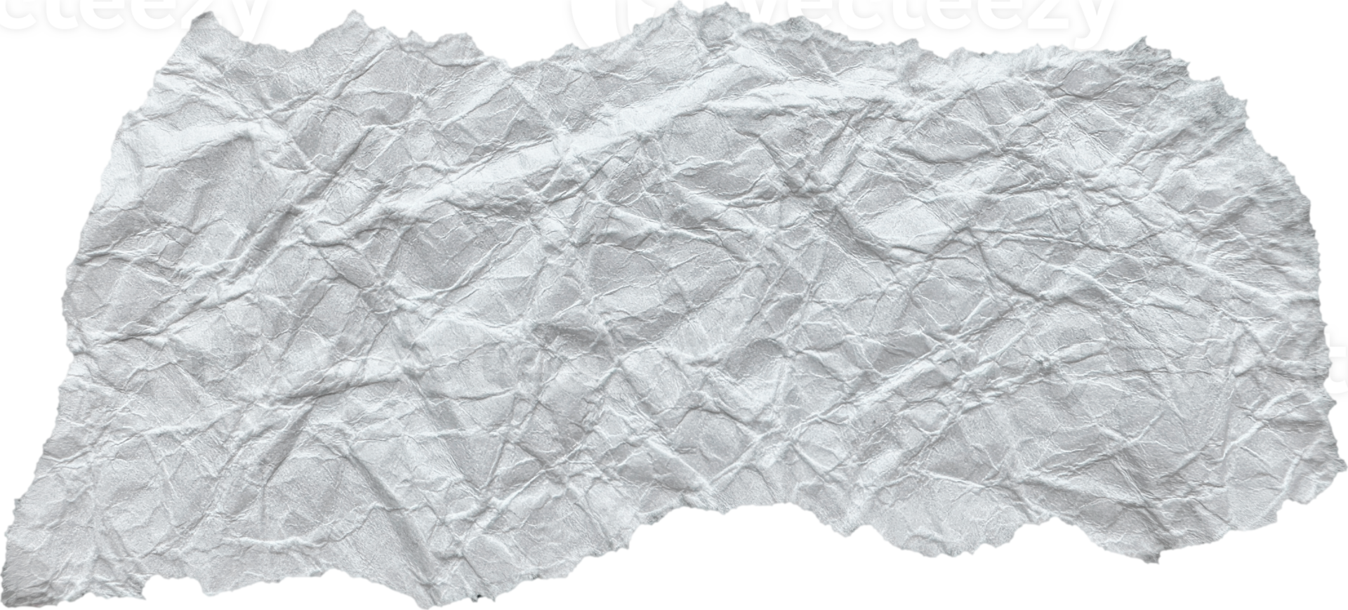 White Ripped Crumpled Paper Piece png
