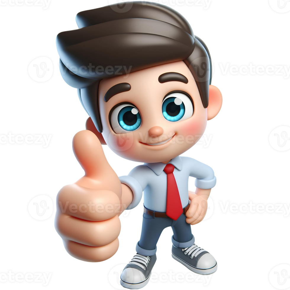 Boy character isolated in transparent background png