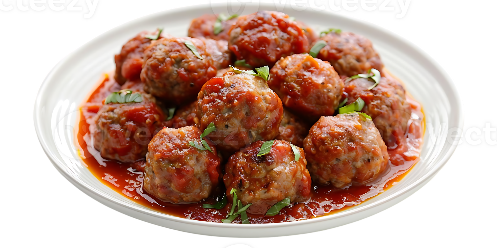 Delicious Meatballs in Tomato Sauce - Food Photography png