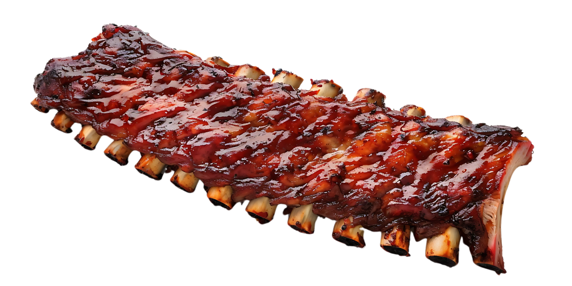 Delicious Grilled Ribs with Barbecue Sauce - Photo png