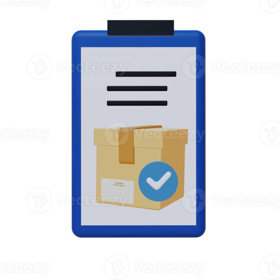 3 D illustration of warehouse icon png