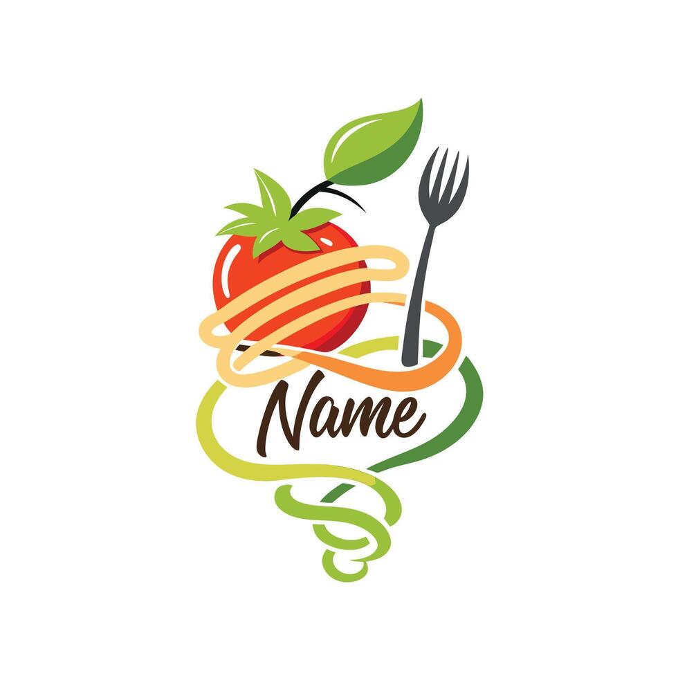 Restaurant logo template vector