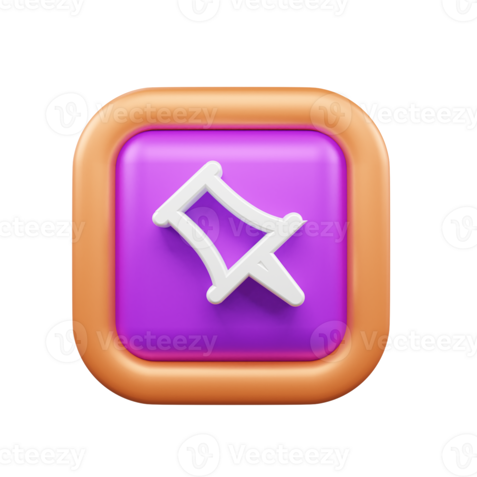 User Interface 3d icon illustration or User interface web and apps icon png