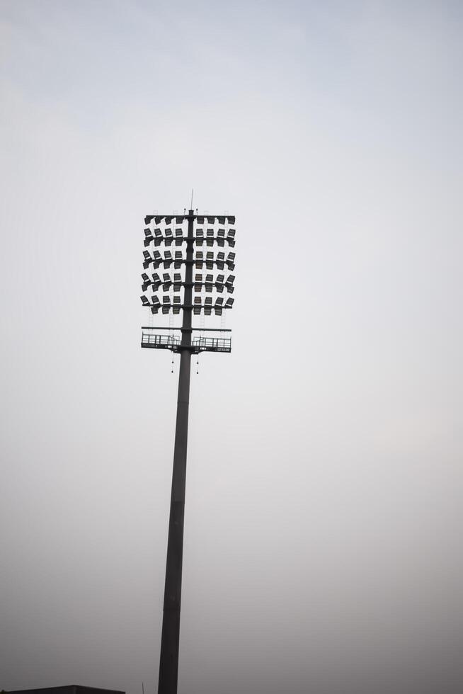 Cricket stadium flood lights poles at Delhi, India, Cricket Stadium Lights photo