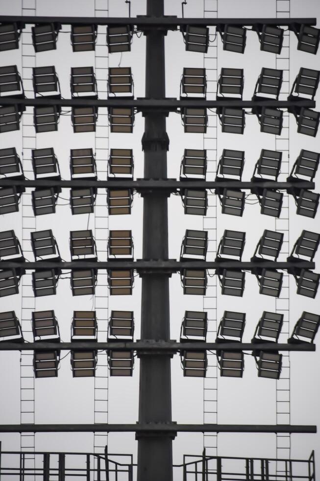 Cricket stadium flood lights poles at Delhi, India, Cricket Stadium Lights photo