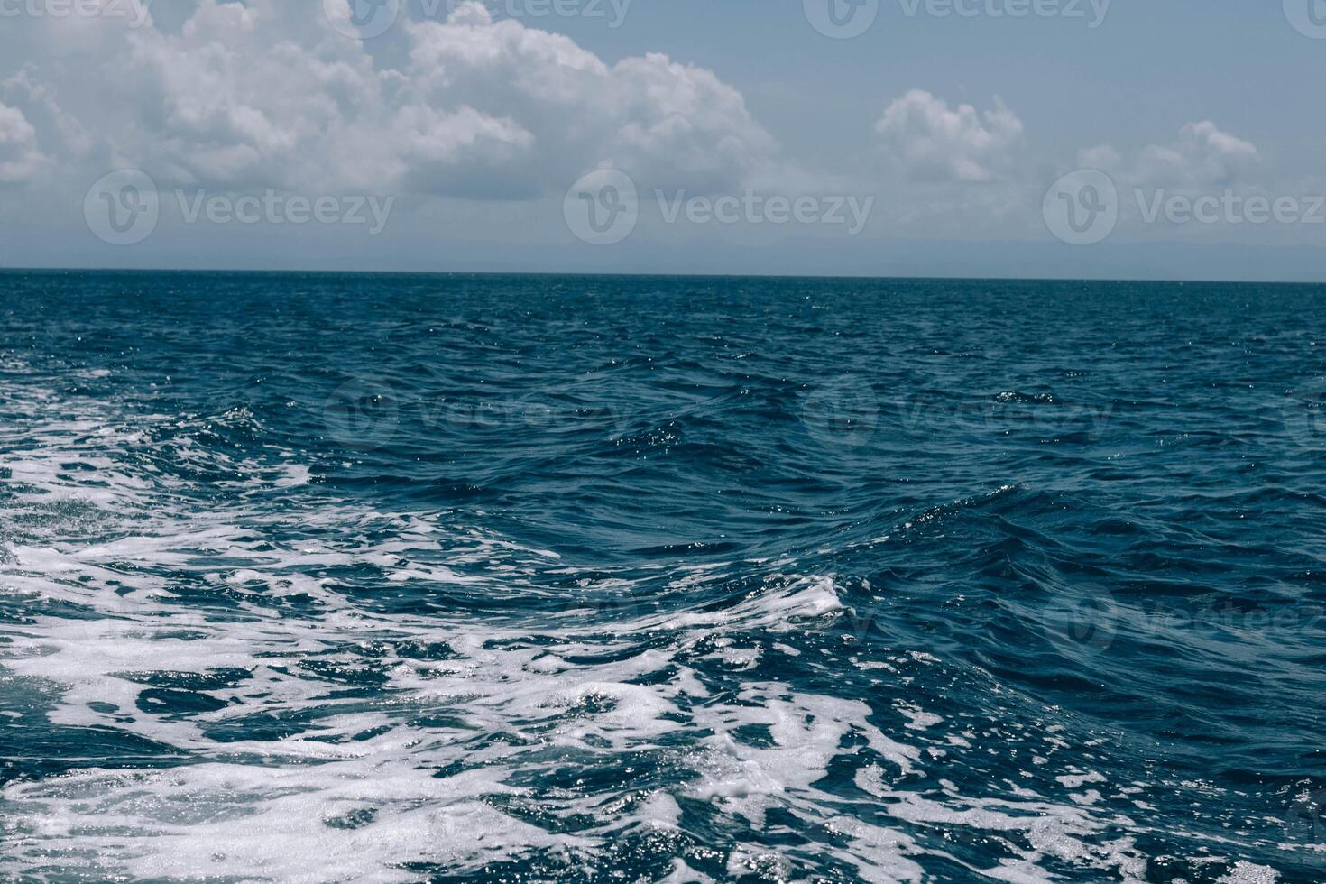 Beautiful Tropical Coral Reef Sea Background - Blue Sky Summer Material. photo