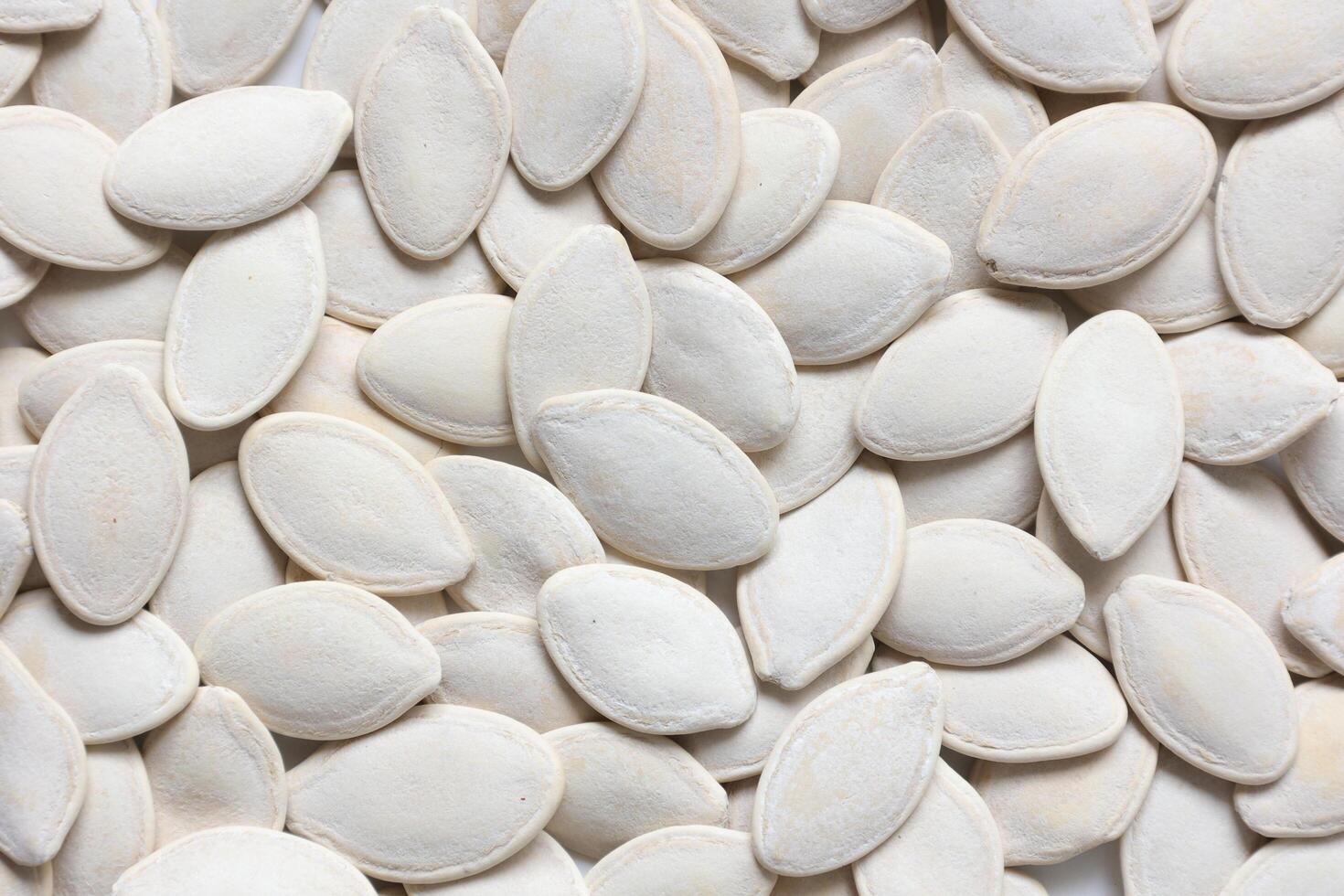 Top view of pumpkin seeds pattern texture background photo