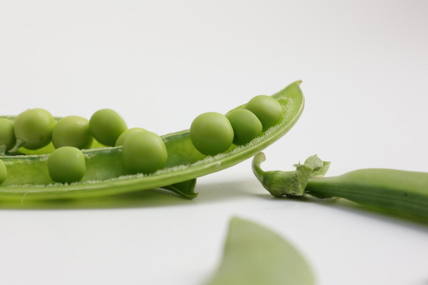 Pea on white background photo