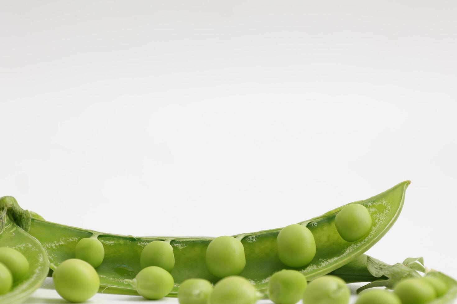 Pea on white background photo