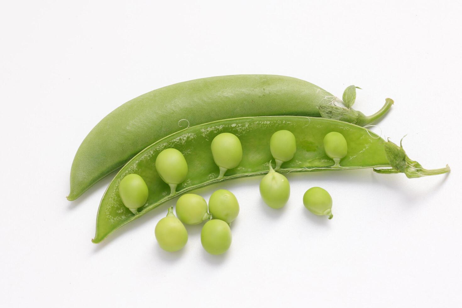 Pea on white background photo