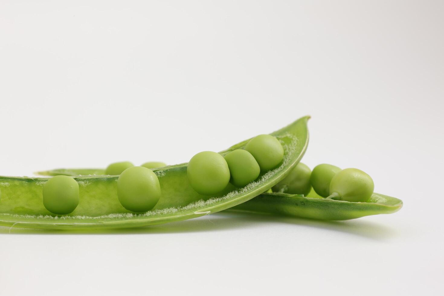 Pea on white background photo