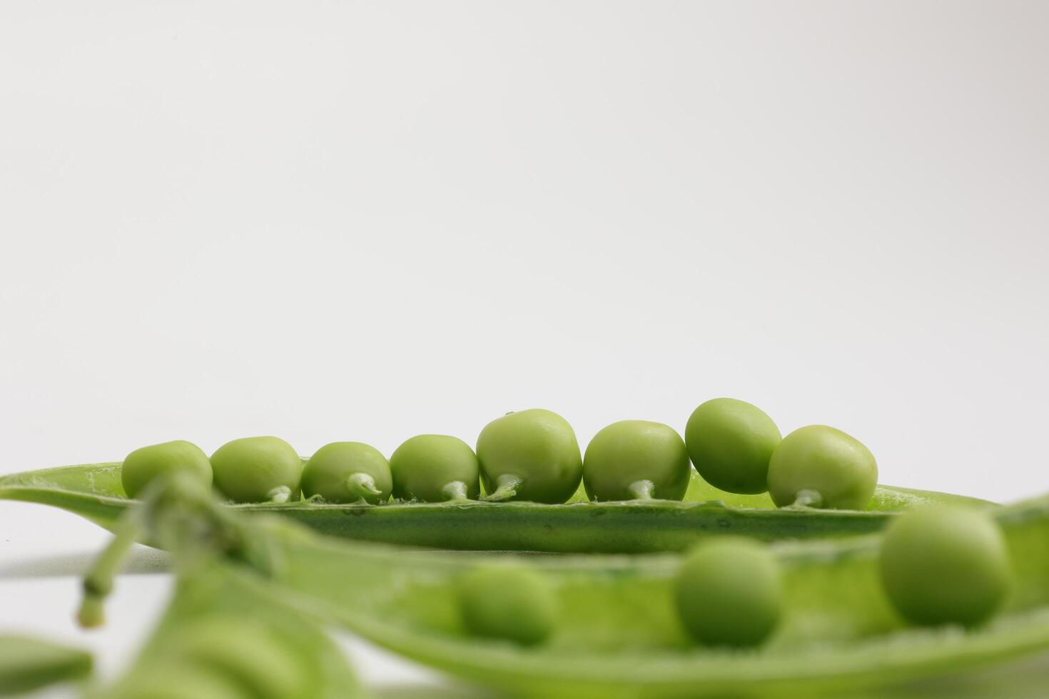 Pea on white background photo
