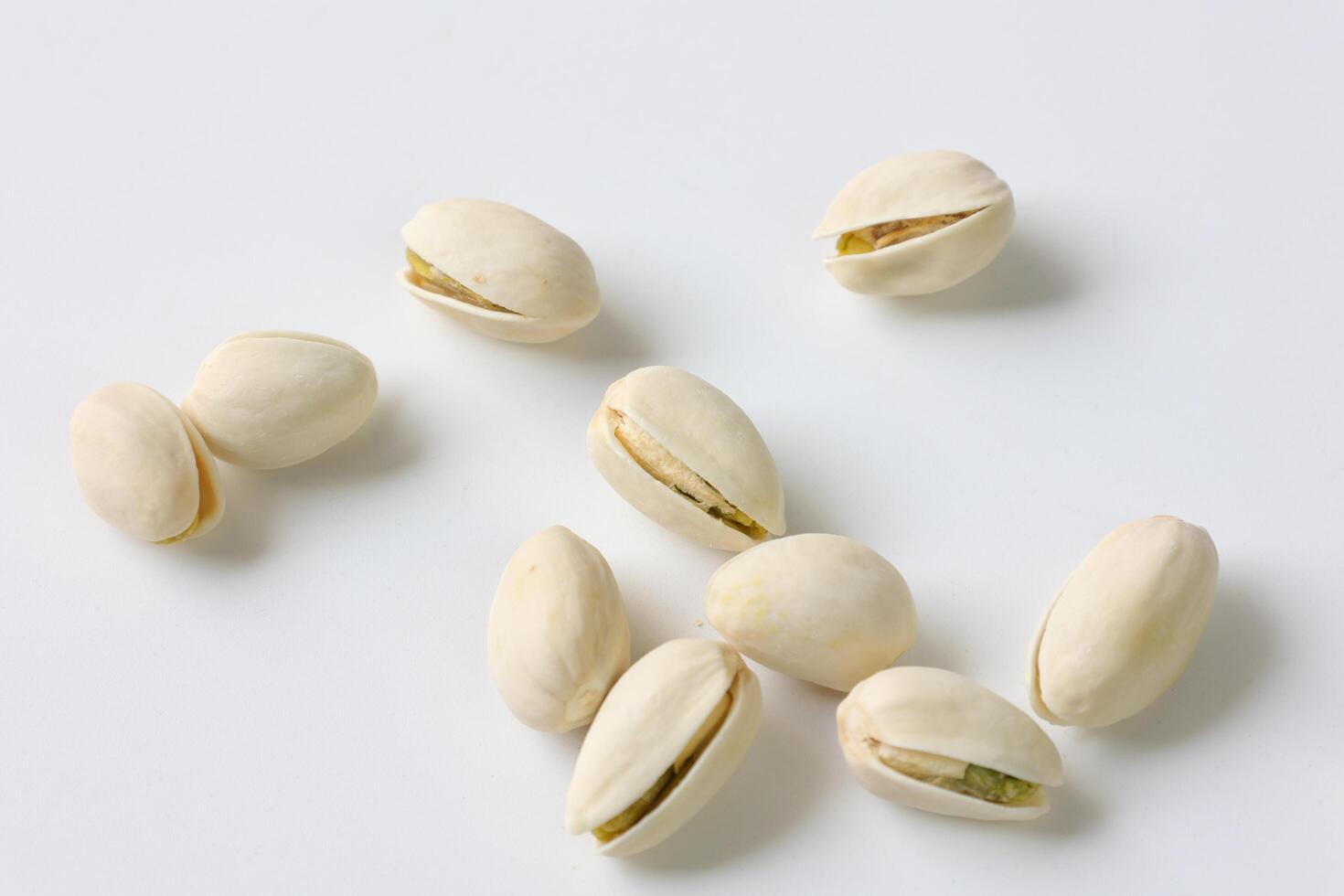 Pistachio nut isolated on white background photo