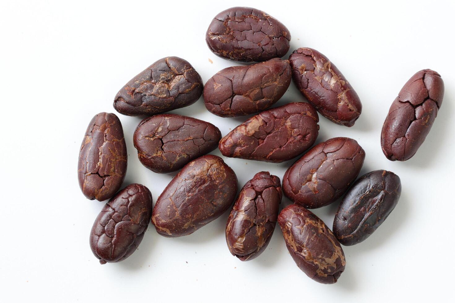 Brown roasted cocoa beans seeds, cocoa bean photo