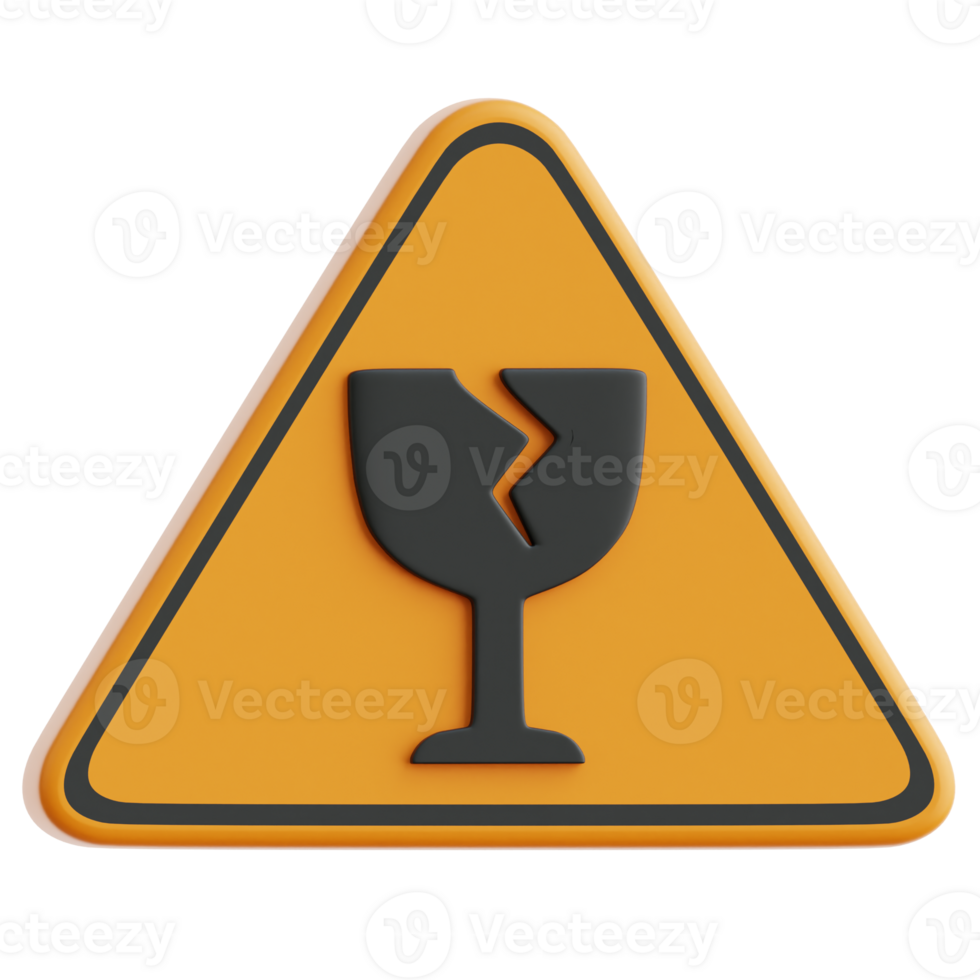 Fragile 3d Illustration png