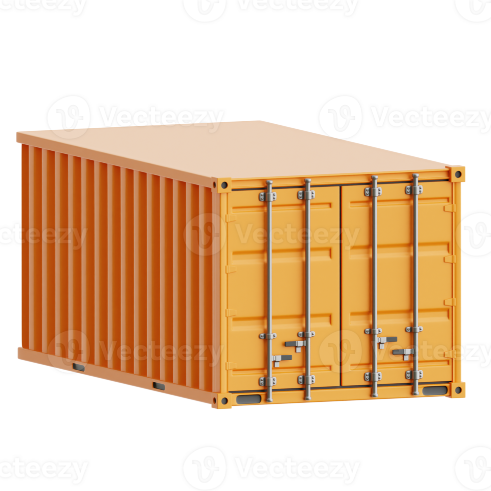 Cargo Container 3d Illustration png