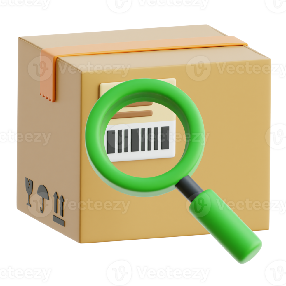 Find Package 3d Illustration png