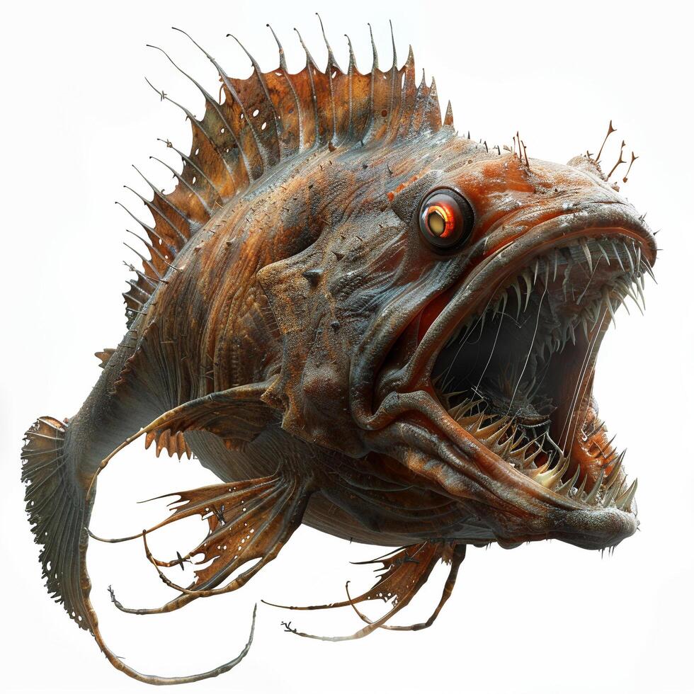 a fish with sharp teeth and a big mouth photo