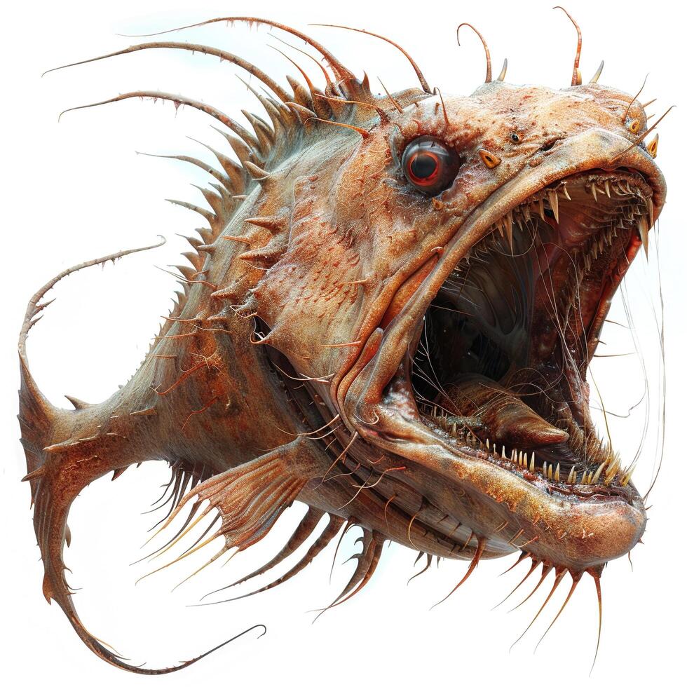 a fish with sharp teeth and sharp teeth photo