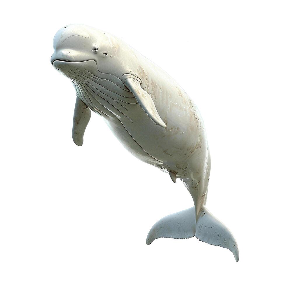 a white whale is jumping in the air photo
