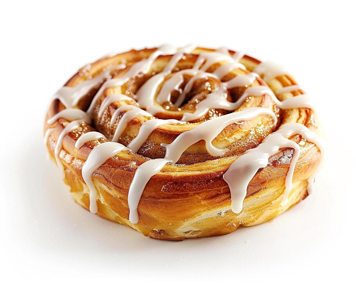 a pastry with icing on it photo