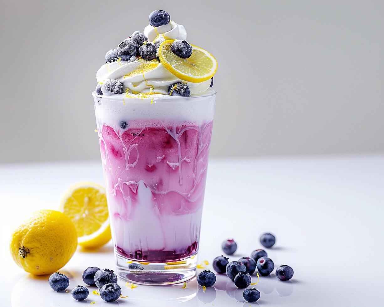 a glass of ice cream photo