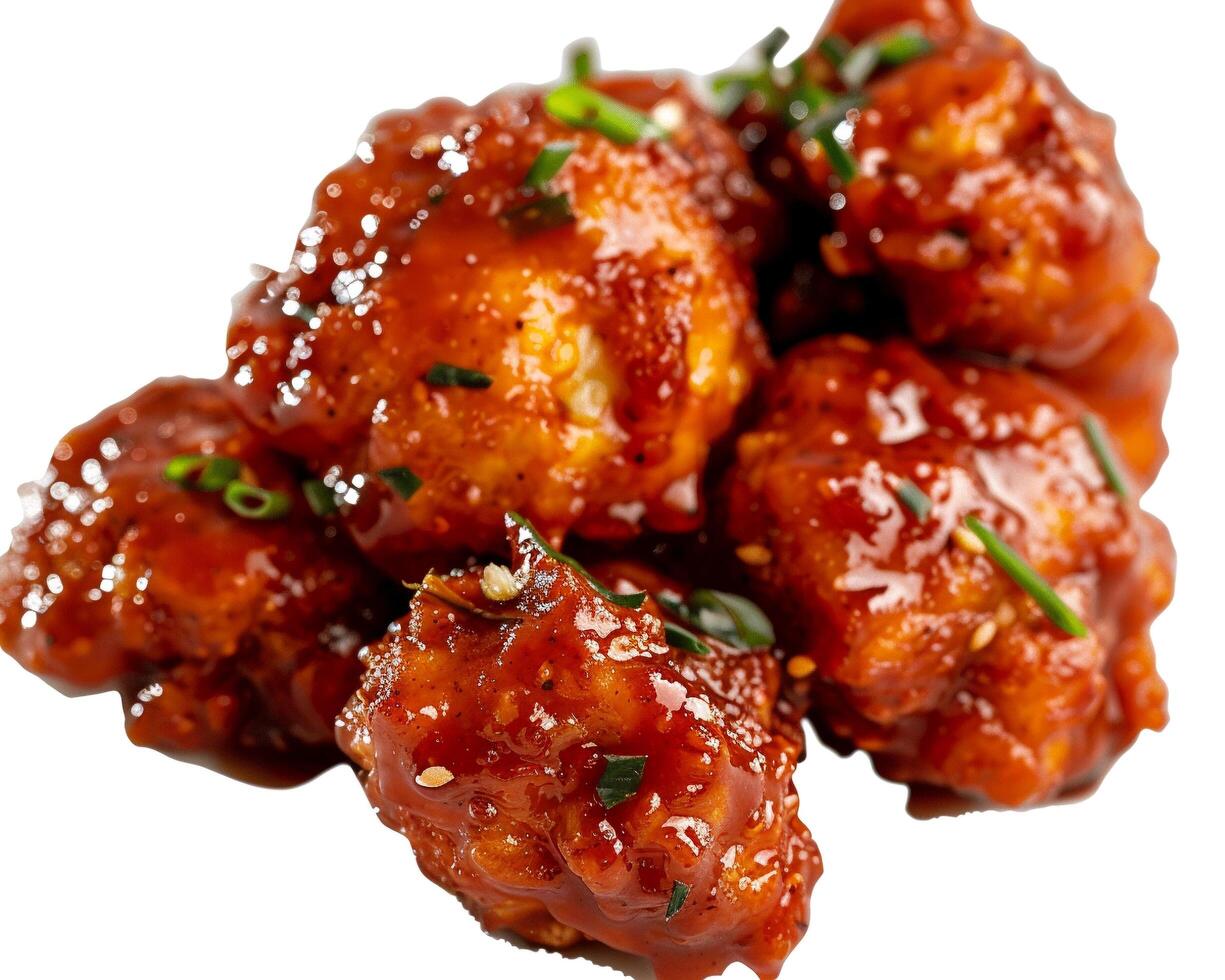 a pile of meatballs with sauce on top photo