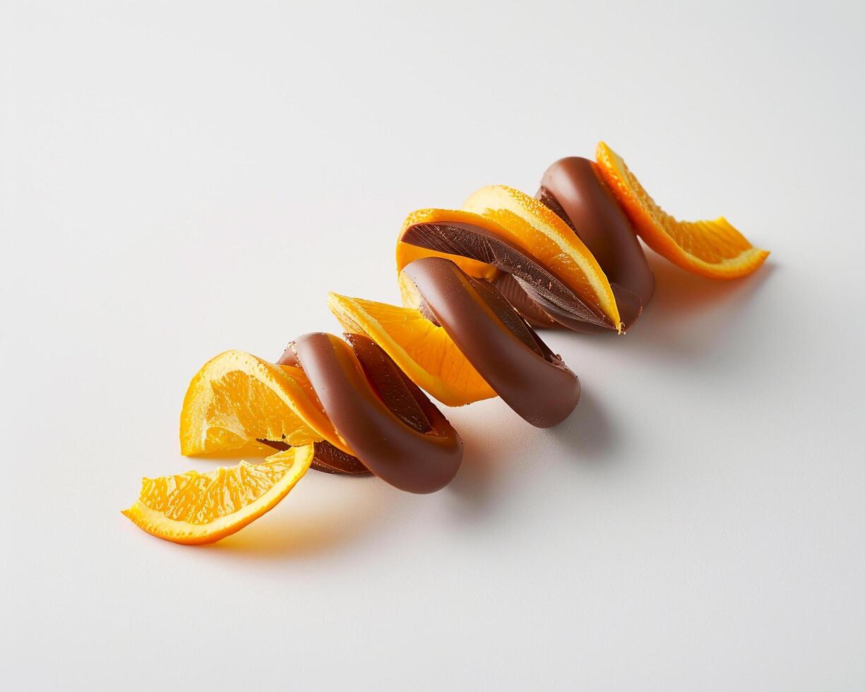 A bunch of oranges and chocolate photo