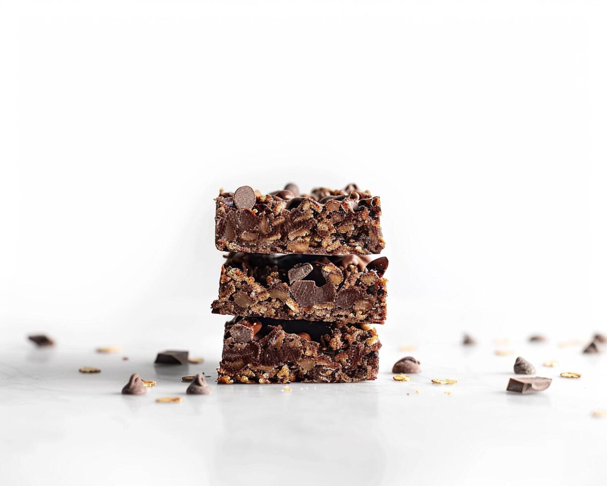 chocolate peanut butter granola bars photo