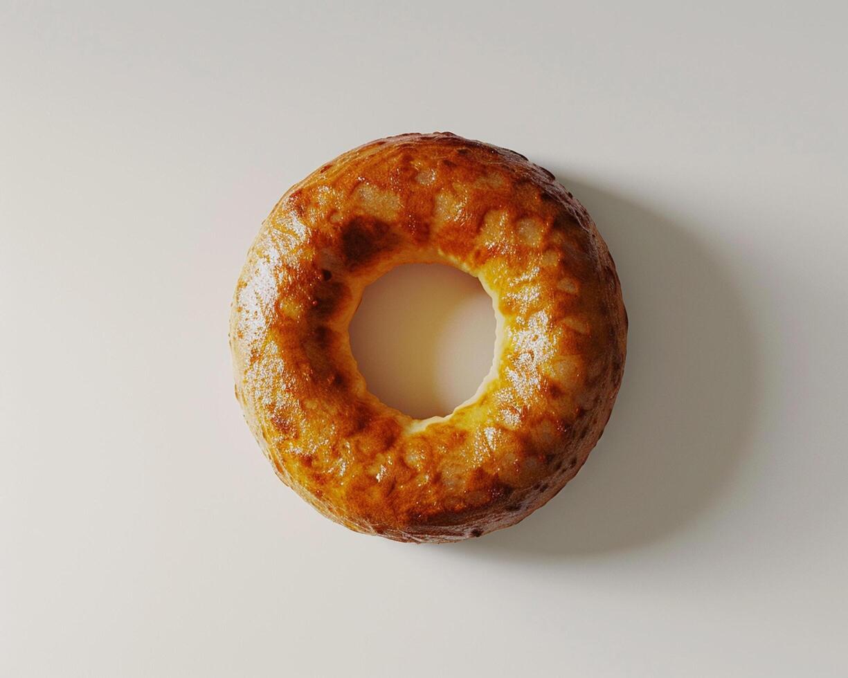 a donut shaped like a number photo
