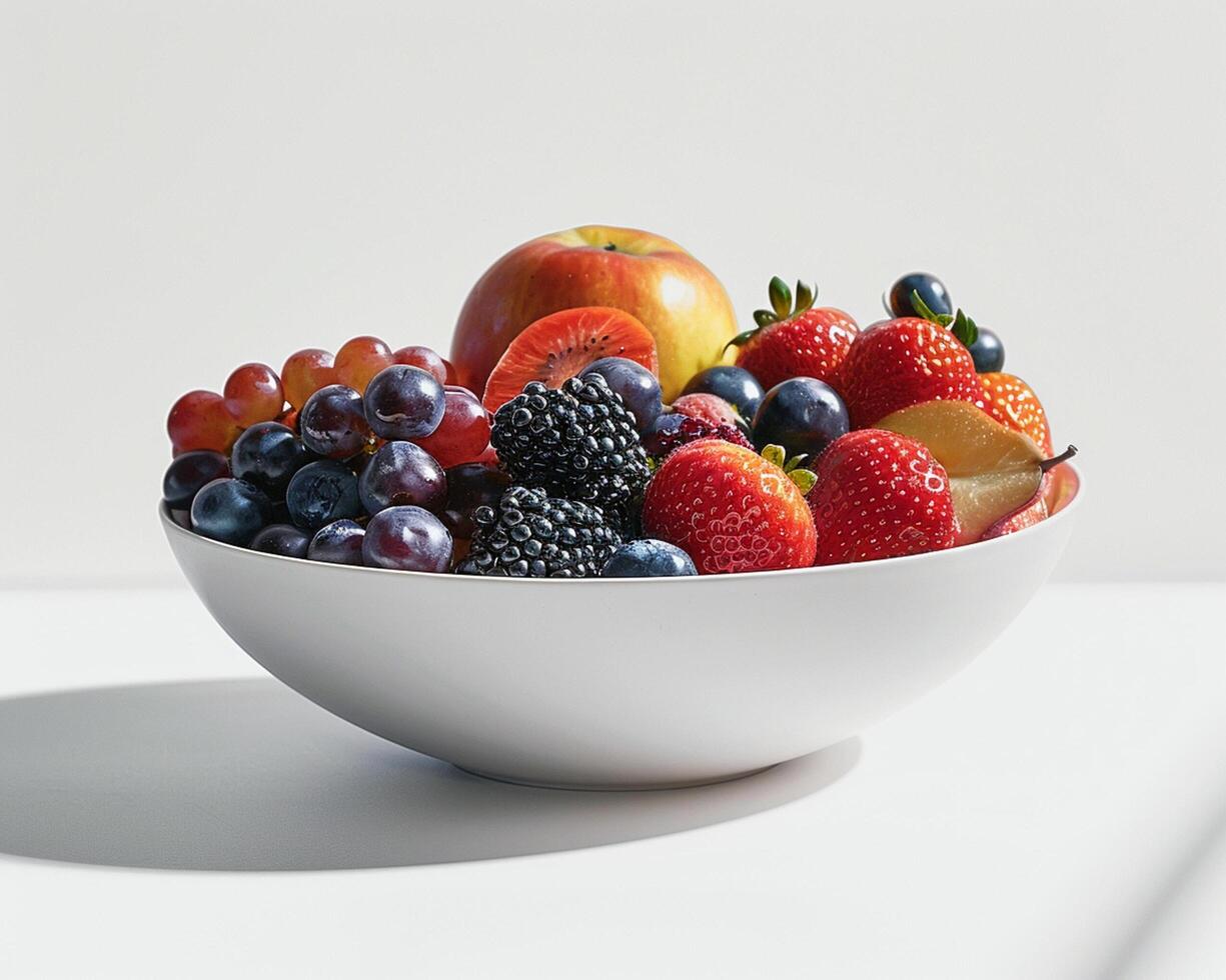 a bowl of fruit photo
