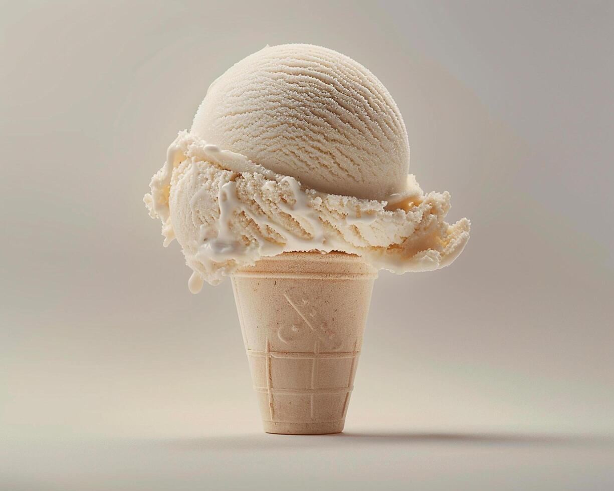 a cone of ice cream photo