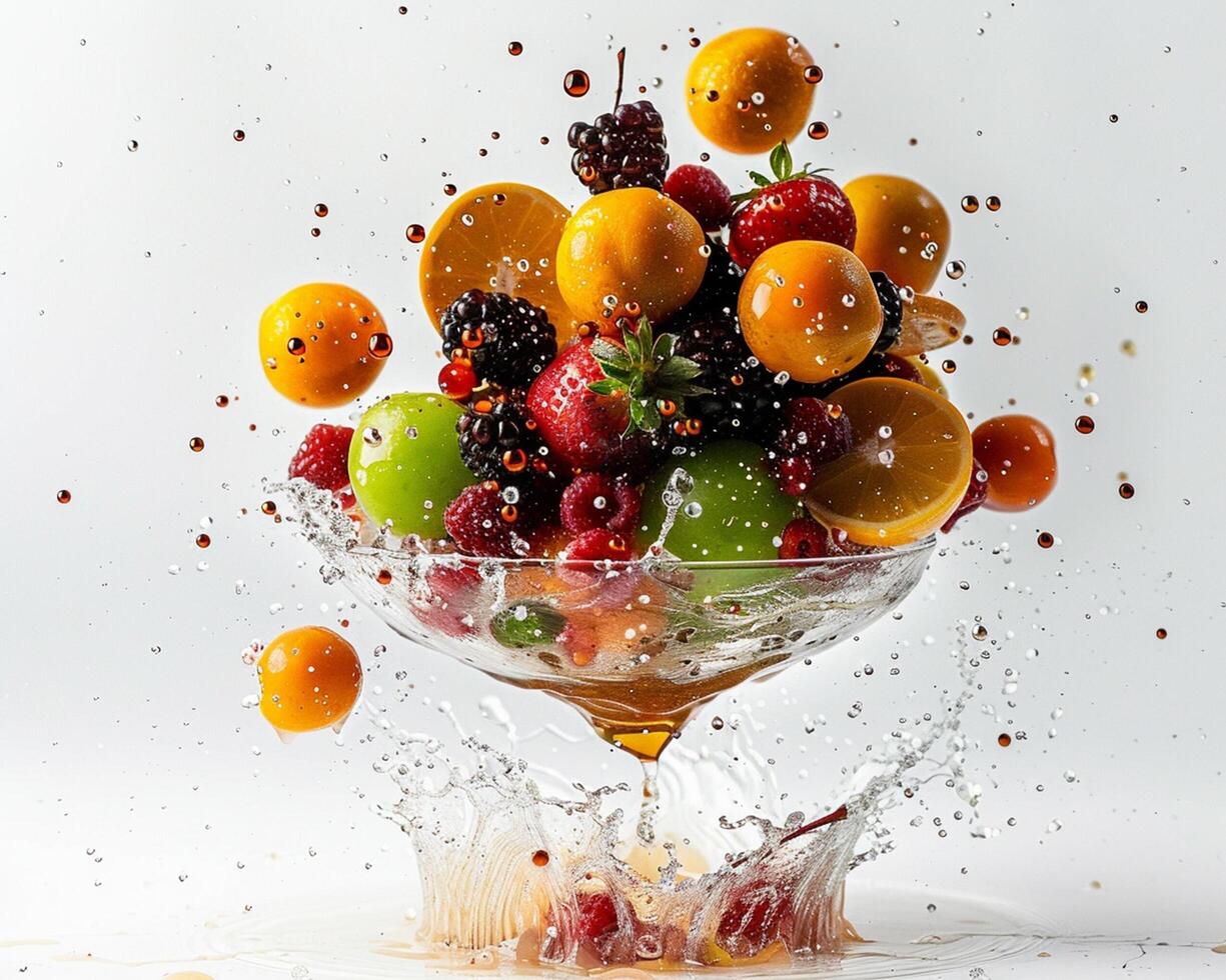 a bowl of fruit photo