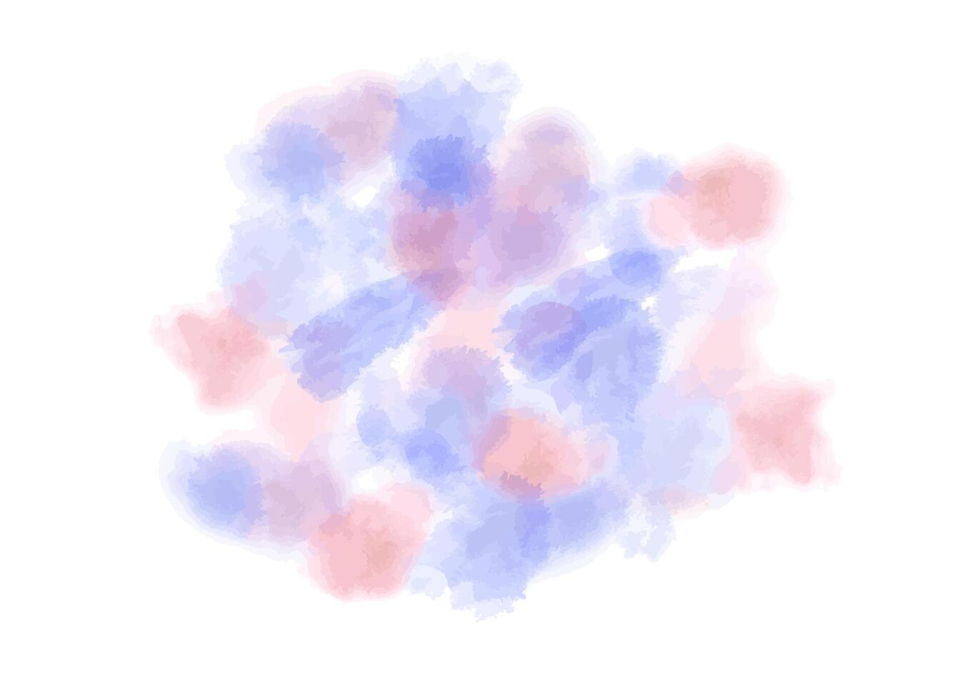 Blue and red watercolor splashes. Modern piece with vibrant colors, fluid design. Abstract stain. Color splashing in the paper. For decorative purposes, adding dynamic touch to any space. vector