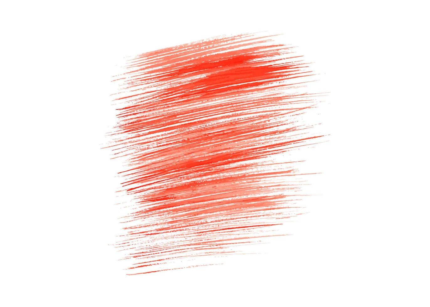 Dynamic naive lines. Densely spaced red strokes. Simple elements creating beautiful geometric ornate. Abstract texture. Watercolor illustration. Aquarelle paint for decor, greeting backgrounds vector
