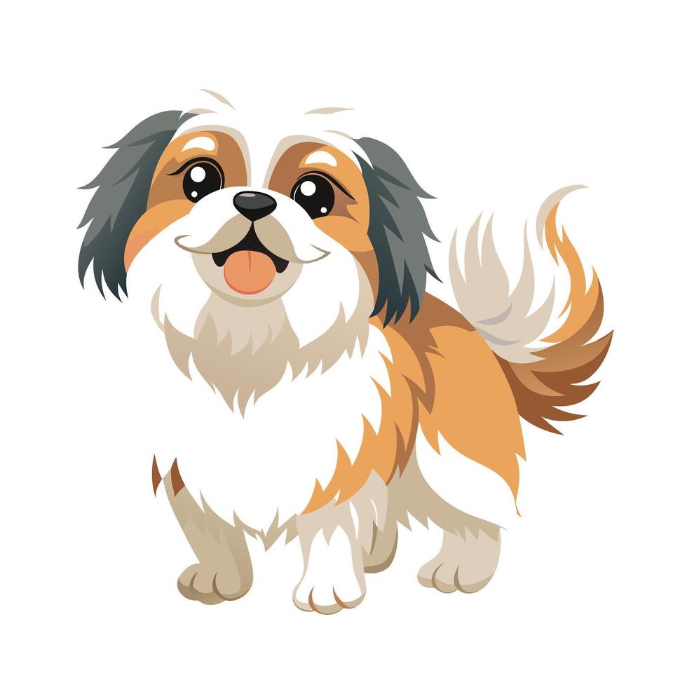Realistic Pet Cat , Dog Illustration Concepts vector