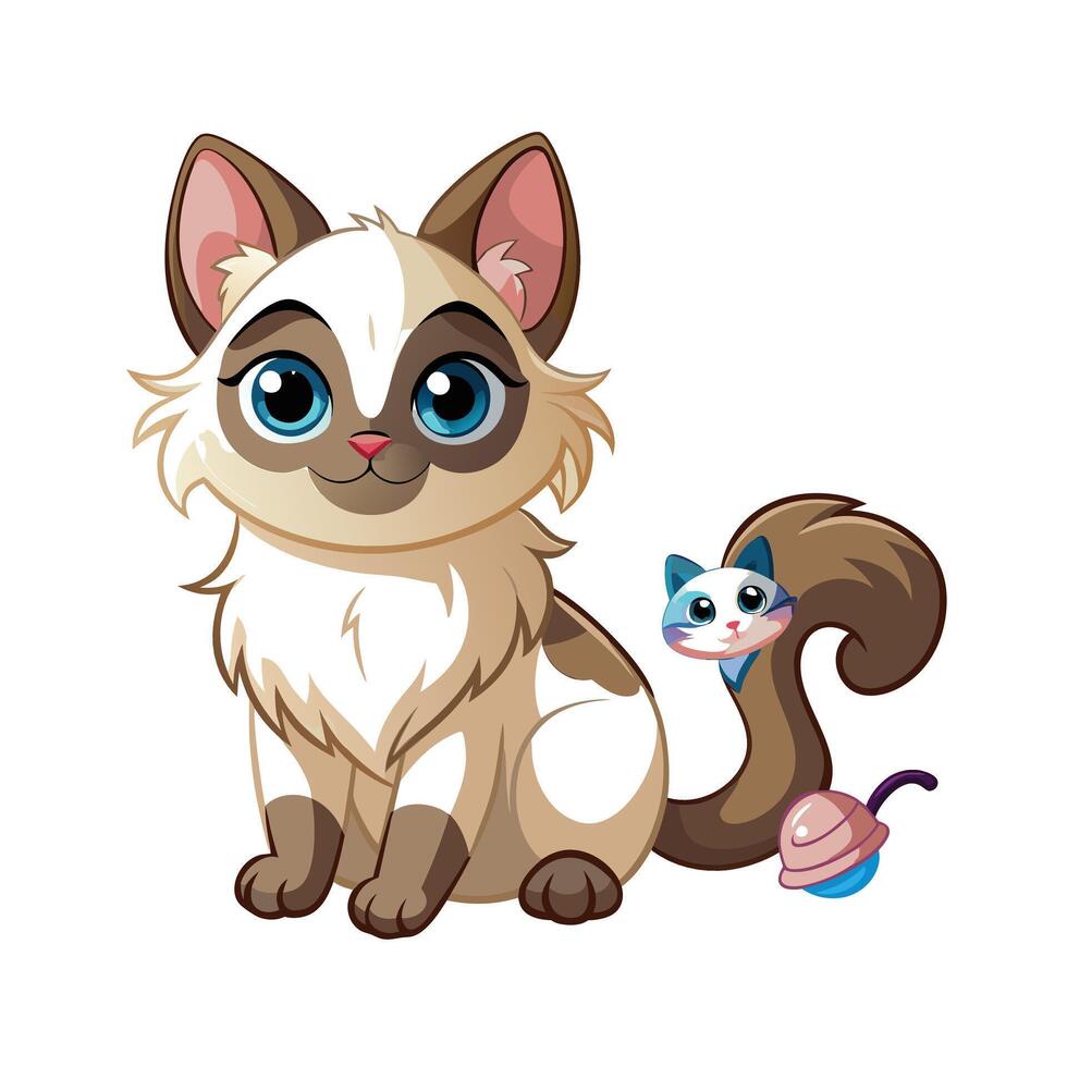Realistic Pet Cat , Dog Illustration Concepts vector