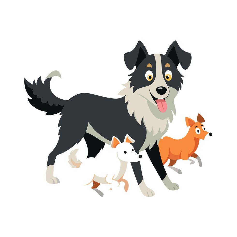 Realistic Pet Cat , Dog Illustration Concepts vector