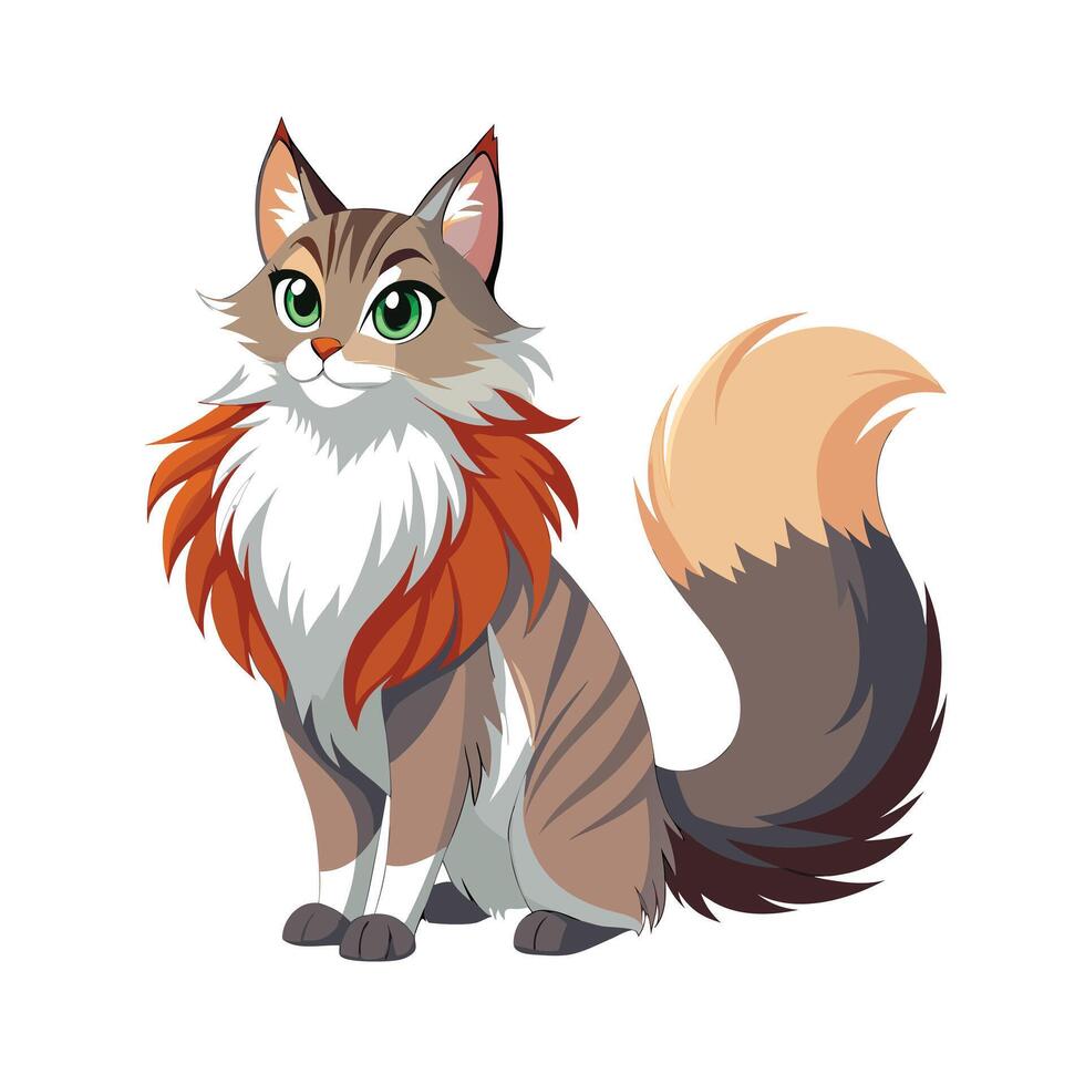 Realistic Pet Cat , Dog Illustration Concepts vector