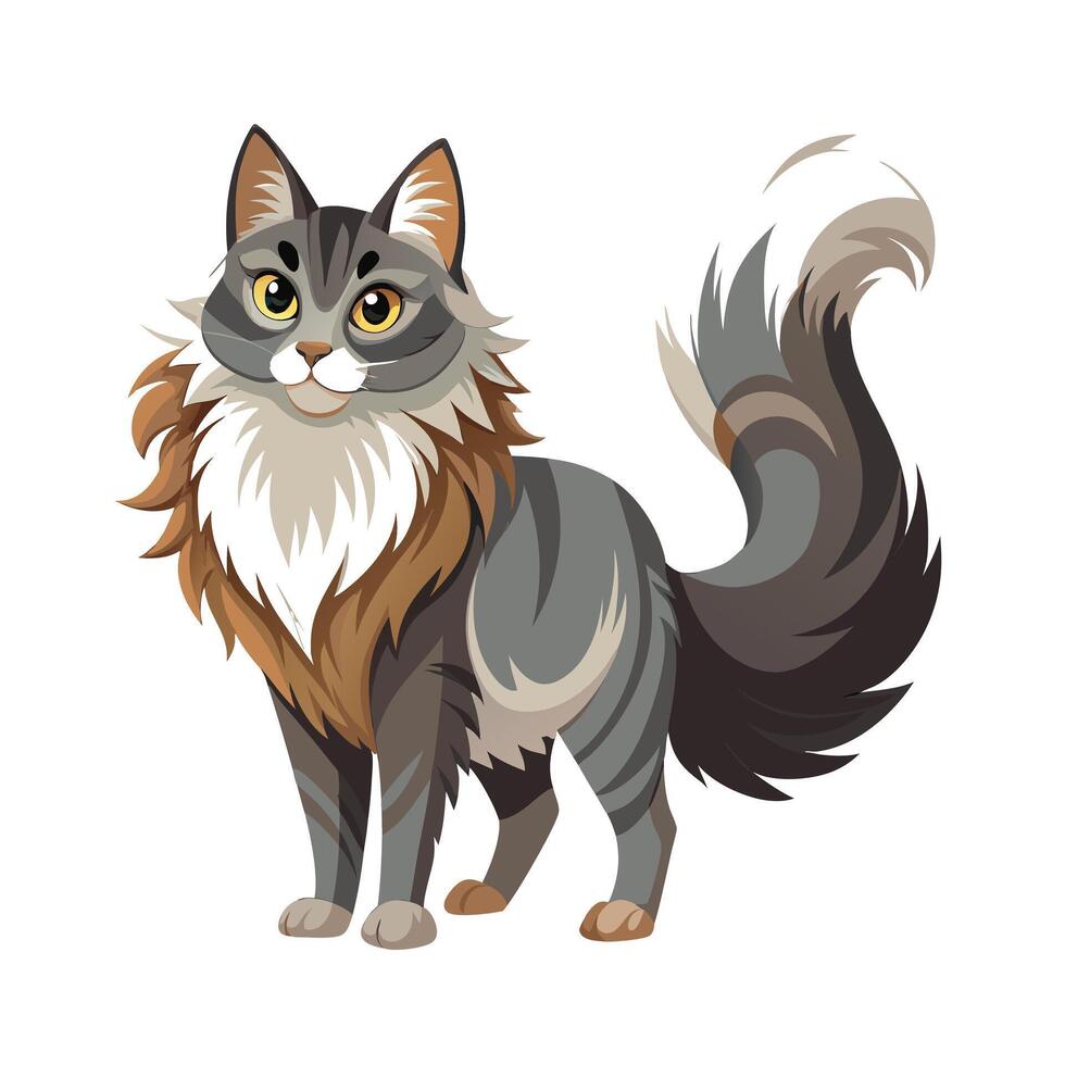 Realistic Pet Cat , Dog Illustration Concepts vector